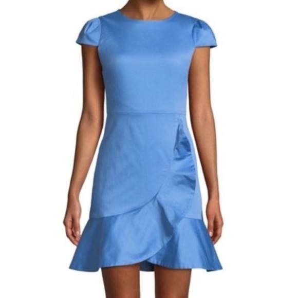 Alice + Olivia Cerulean Kirby Ruffle Dress size 8 - Picture 1 of 12